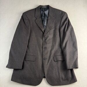 Bernhard Altmann Couture Wool Cashmere Blazer Mens Charcoal Grey Sport Coat 42R